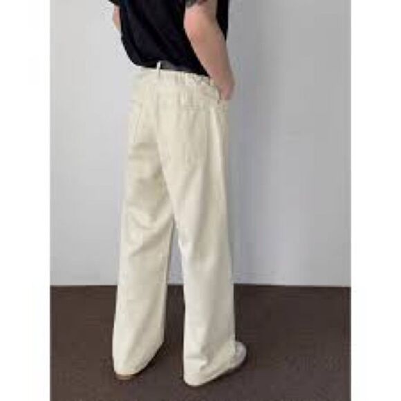NWT FUBU 34W x 30L Vintage Wide Leg Pleated and Cuffed Unisex Pants - Picture 9 of 10